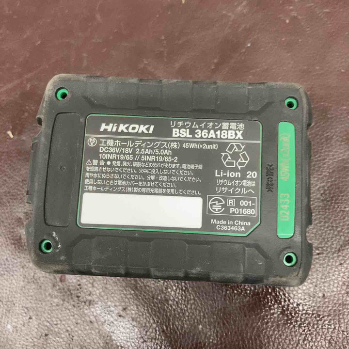 【中古美品】 ハイコーキ(HIKOKI ※旧:日立工機) リチウムイオンバッテリー 36V/2.5Ah BSL36A18BX 【東大和店】