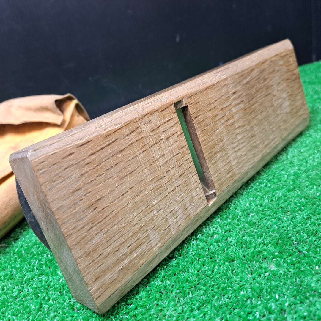 【美品】高級鉋 左銘入高級鉋 左銘入 会津 重延作 寸八鉋 共裏 袋有 カンナ かんな【岩槻店】