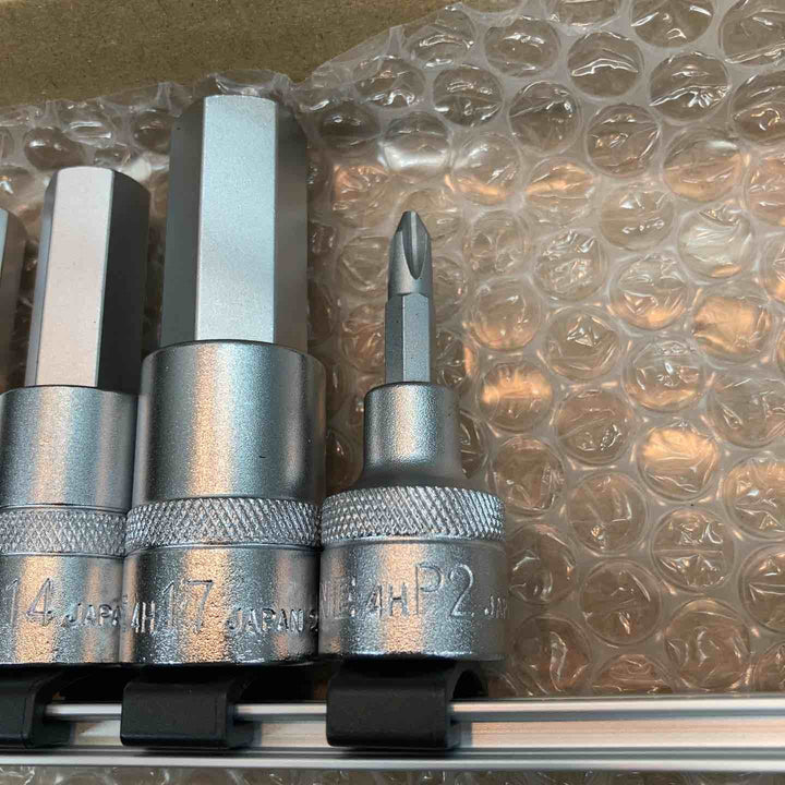 トネ(TONE) ヘキサゴンソケットセット(ホルダー付) 差込角12.7mm(1/2") HH410 内容10点【八潮店】