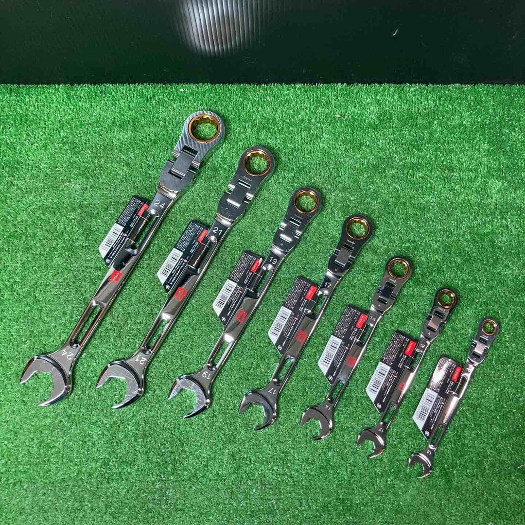 【未使用品(店頭展示品)】マストツール(musttool) ダブルフレキ 軽量ギアレンチ 24～10 計7本セット【岩槻店】
