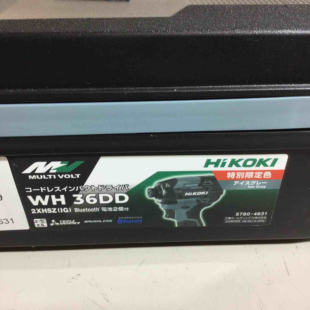 ★ハイコーキ(HIKOKI ※旧:日立工機) コードレスインパクトドライバー WH36DD(2XHSZ)(IG)【戸田店】