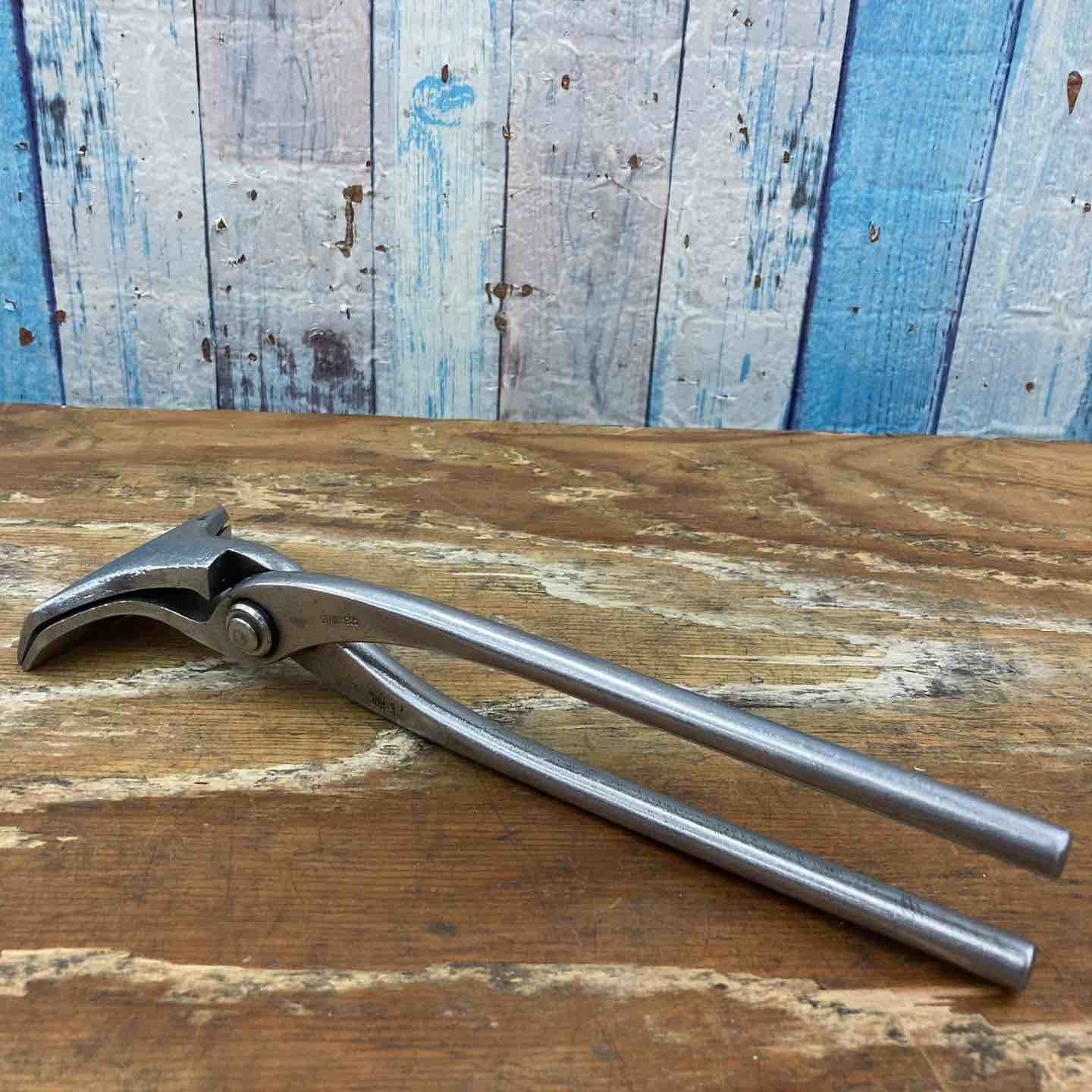 中古品】 盛光 掴箸 ツカミ 板金工具 ステンレス 口幅75mm 全長270mm