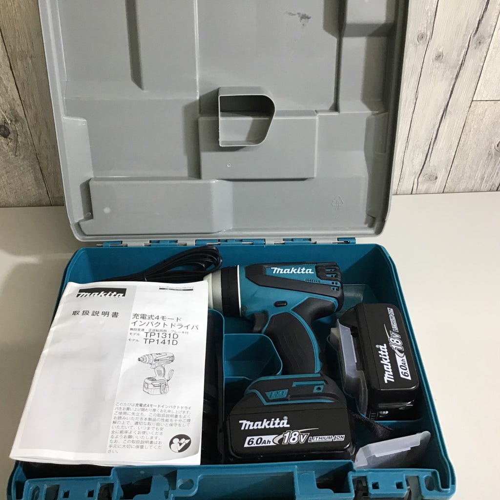 中古品】 ☆送料無料☆ マキタ makita 18V コードレス4モードインパクトドライバー TP141DRGX【戸田店】 –  アクトツールオンラインショップ