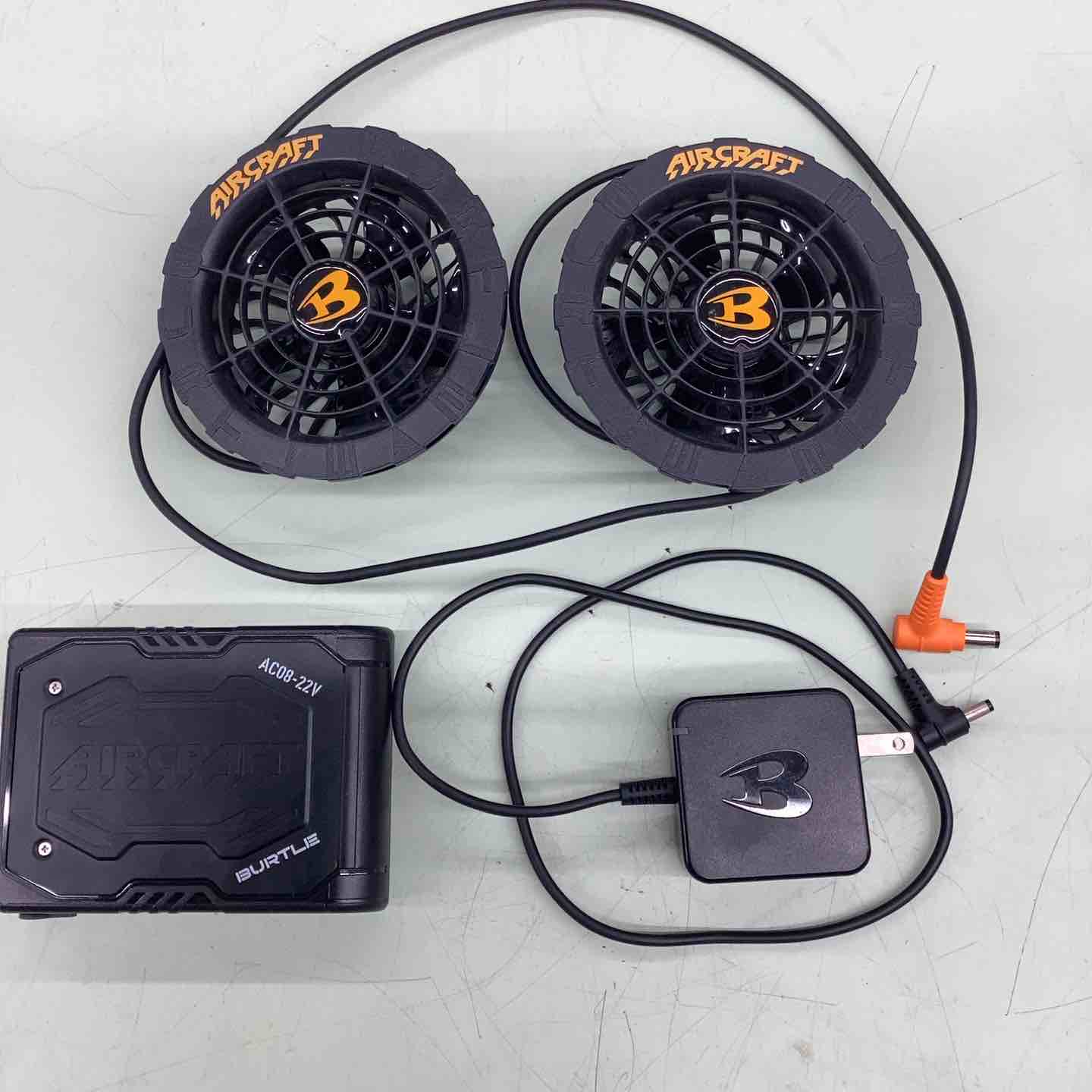 バートルBURTLE 22v バートル2024年 22Vバッテリー&ファンセット