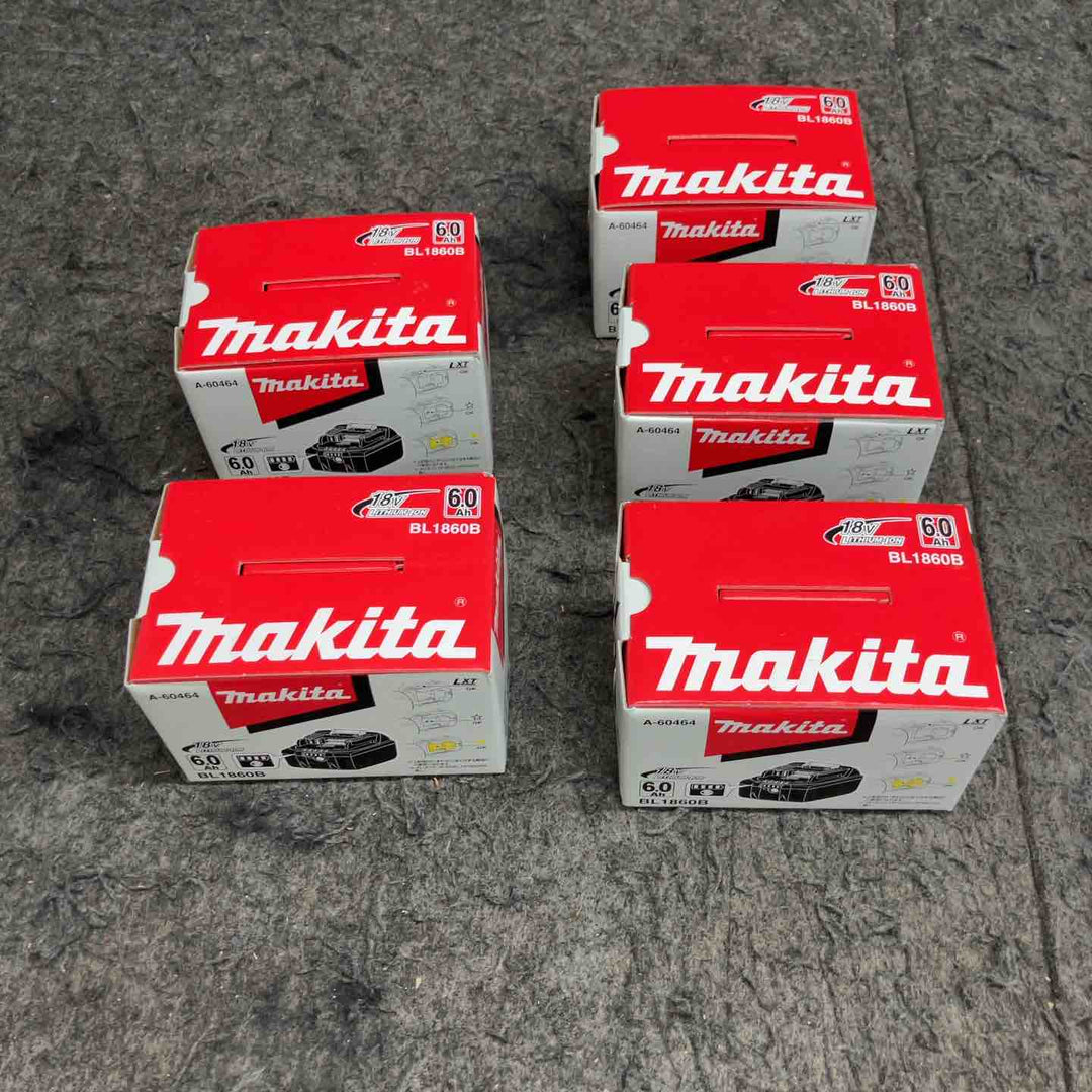 マキタ(makita) リチウムイオンバッテリー 18V/6.0Ah BL1860B 5点まとめ【鴻巣店】