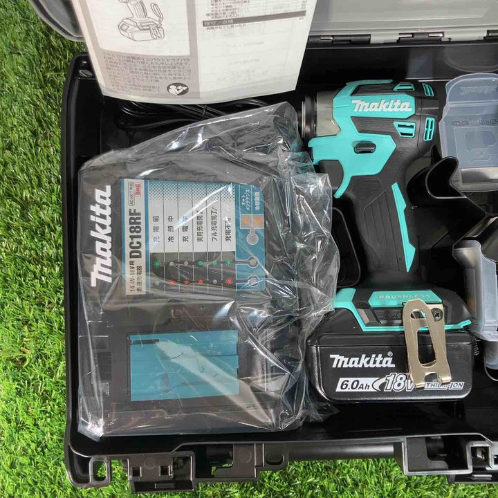 ★マキタ(makita) 18Vコードレスインパクトドライバ TD173DGXTB ターコイズブルー 限定色 純正バッテリ付【戸田店】