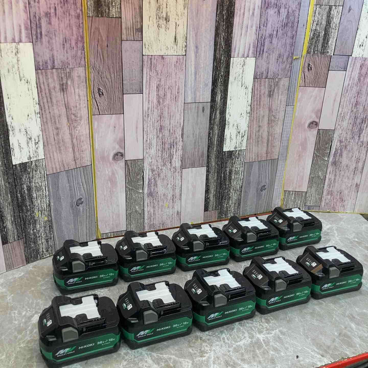 ★ハイコーキ(HIKOKI ※旧:日立工機) リチウムイオンバッテリー 36V/2.5Ah BSL36A18X 10個セット 箱なし【川口店】