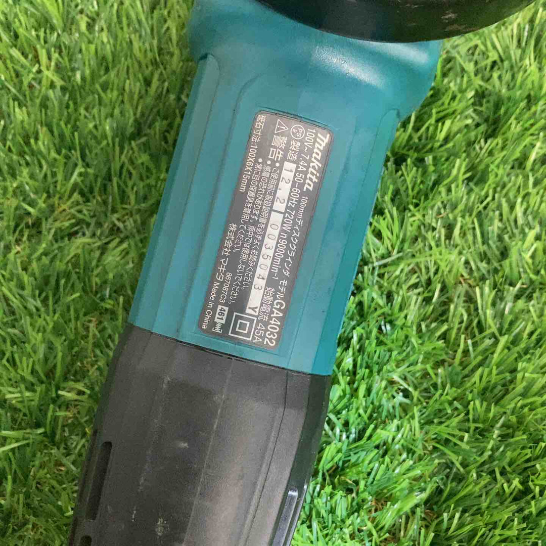 ☆マキタ(makita) 100mmディスクグラインダ GA4032 AC100V【戸田店】