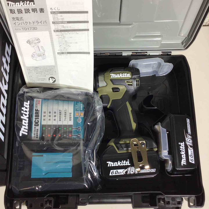 【未使用品】 マキタ makita コードレス インパクトドライバー TD173DRGXO 4台 フルセット インパクト オリーブ 純正 純正品 【戸田店】