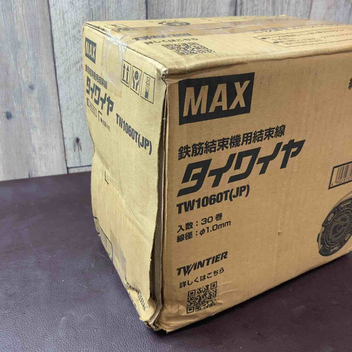 【未使用(店頭展示品)】 マックス(MAX) タイワイヤ 鉄筋結束機用結束線 TW1060T(JP) 30巻 ツインタイア 結束ワイヤ 【東大和店】