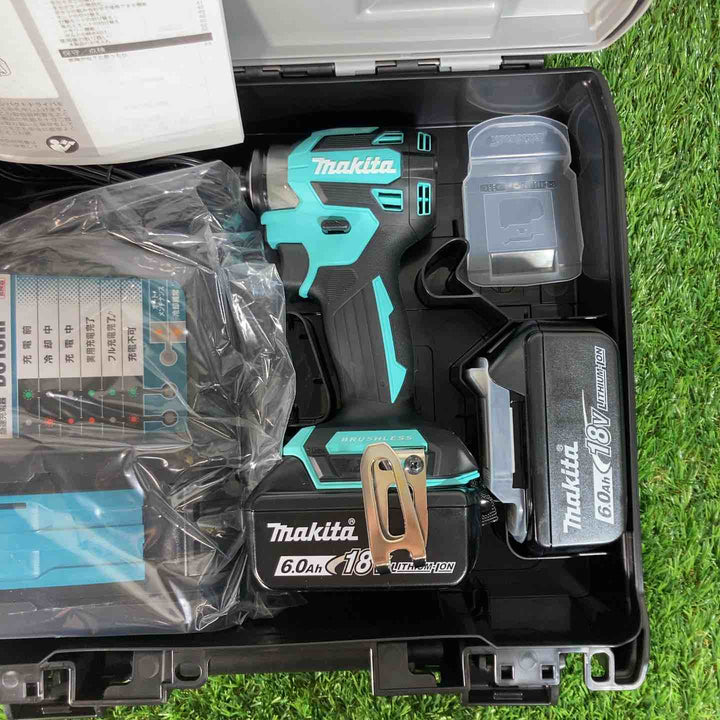 ★マキタ(makita) 18Vコードレスインパクトドライバ TD173DGXTB ターコイズブルー 限定色 純正バッテリ付【戸田店】