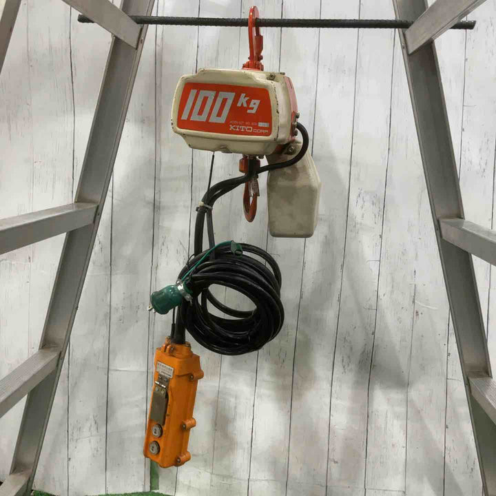 ◇キトー(KITO) 電動チェーンブロック ED2B 100kg 動作確認済【川口店】