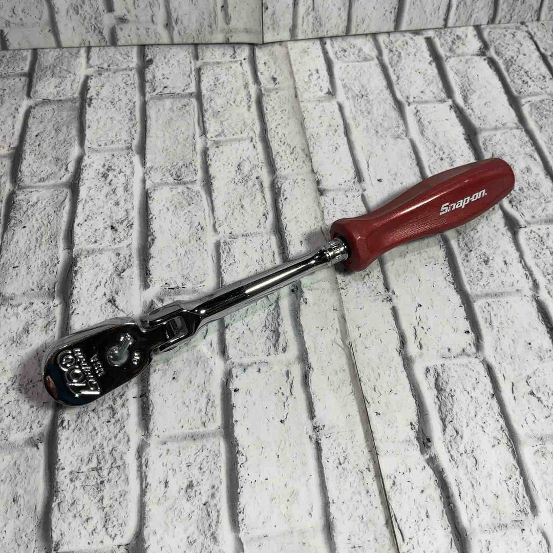 スナップオン(Snap-on) 1/4フレックスラチェットハンドル(赤) THLFD72 100周年モデル 【川口店】