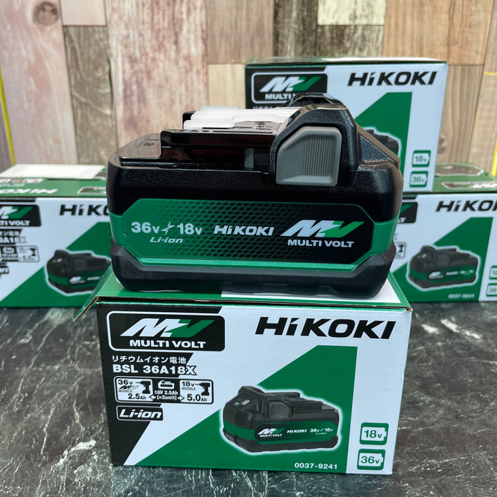 ハイコーキ(HIKOKI ※旧:日立工機) リチウムイオンバッテリー 36V/2.5Ah BSL36A18X　5個セット【八潮店】