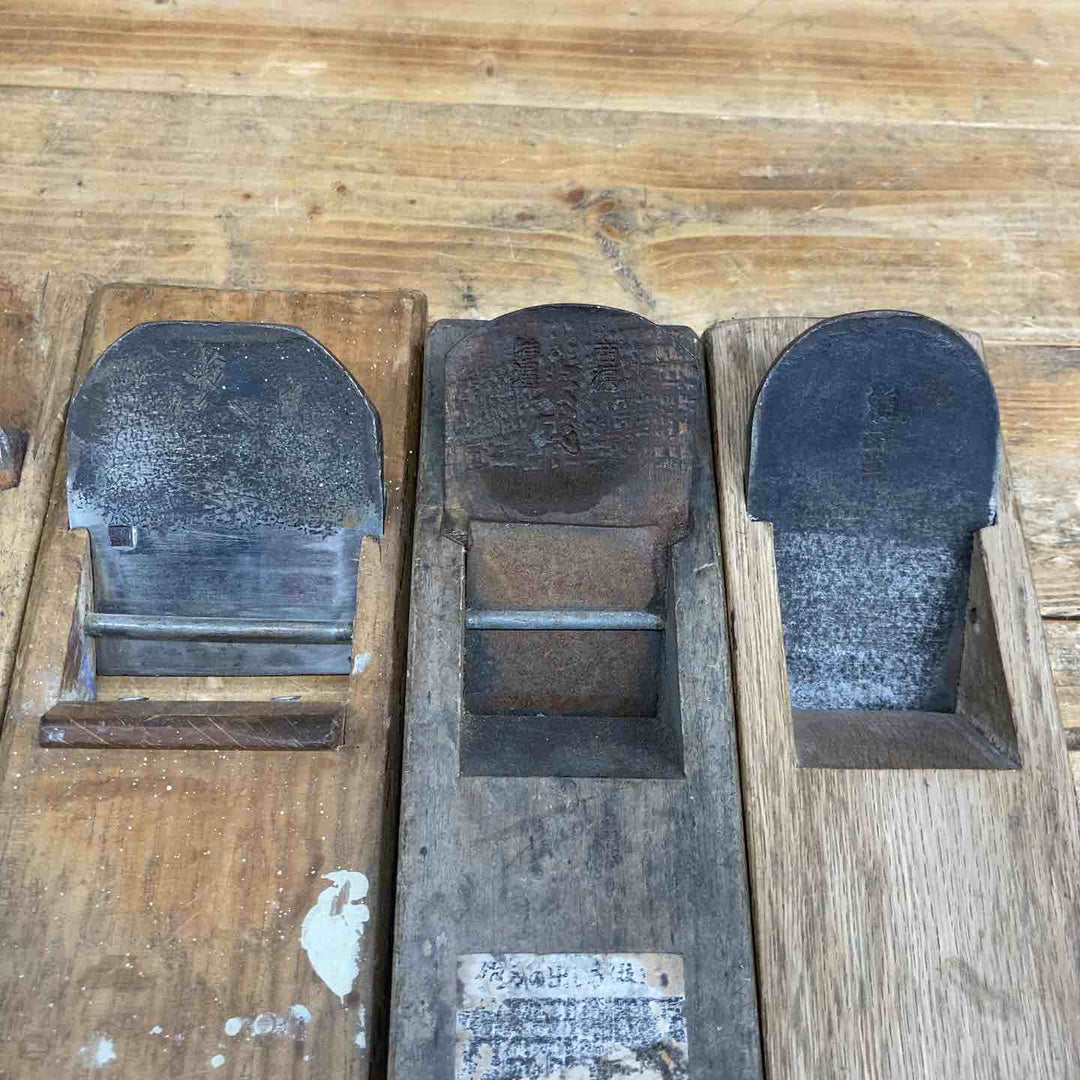 【中古品】 市弘・左国久・西常・宏成・長？ 鉋5個セット  鉋 かんな カンナ 和工具 大工道具 鑿 のみ 鋸 のこ 【東大和店】