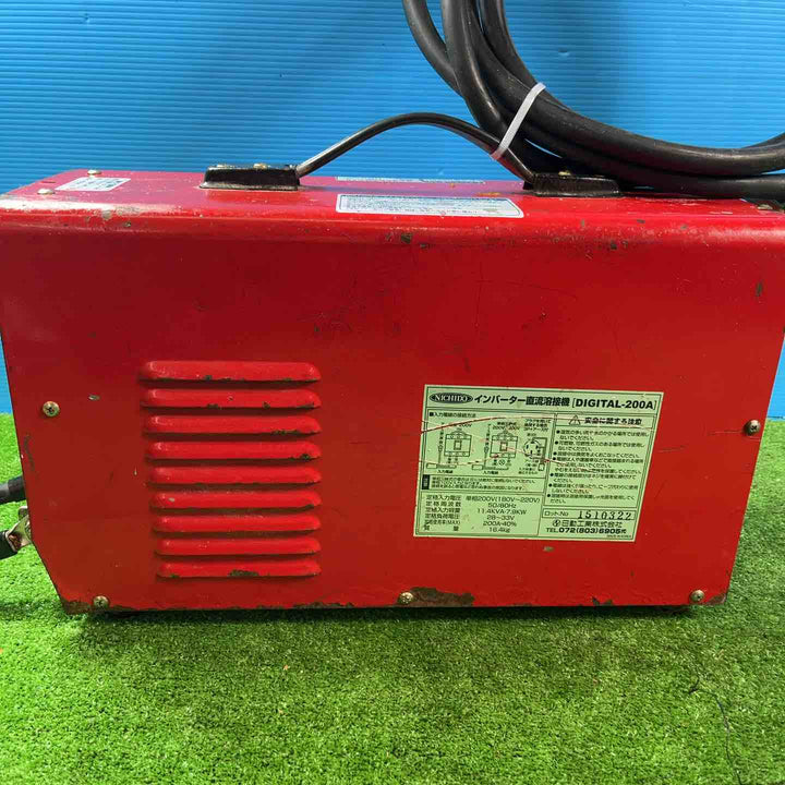 ◇日動 デジタルインバータ溶接機 単相200V専用 DIGITAL-200A アース・ホルダー(3m)付き 直流溶接機【岩槻店】