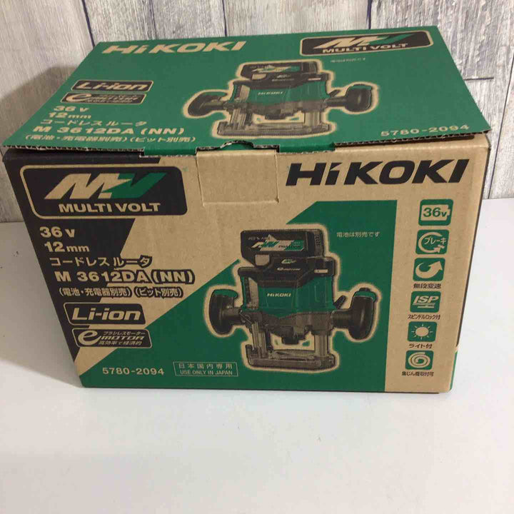 【未使用】★ハイコーキ(HIKOKI ※旧:日立工機) コードレスルーター M3612DA(NN)【戸田店】