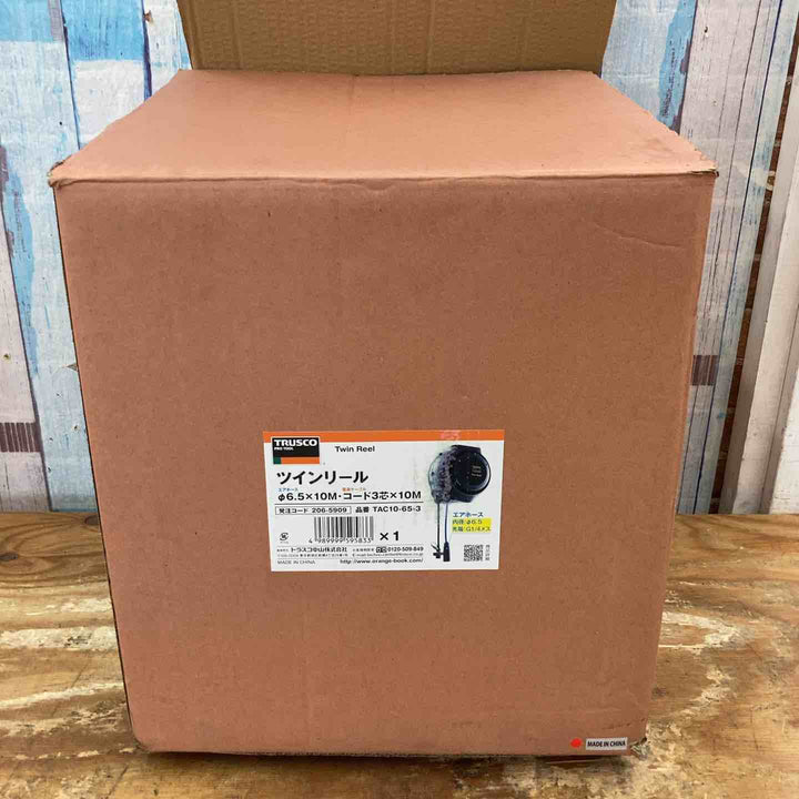 TRUSCO(トラスコ) ツインリール エアーΦ6.5X10M コード3芯X10M TAC10-65-3【柏店】