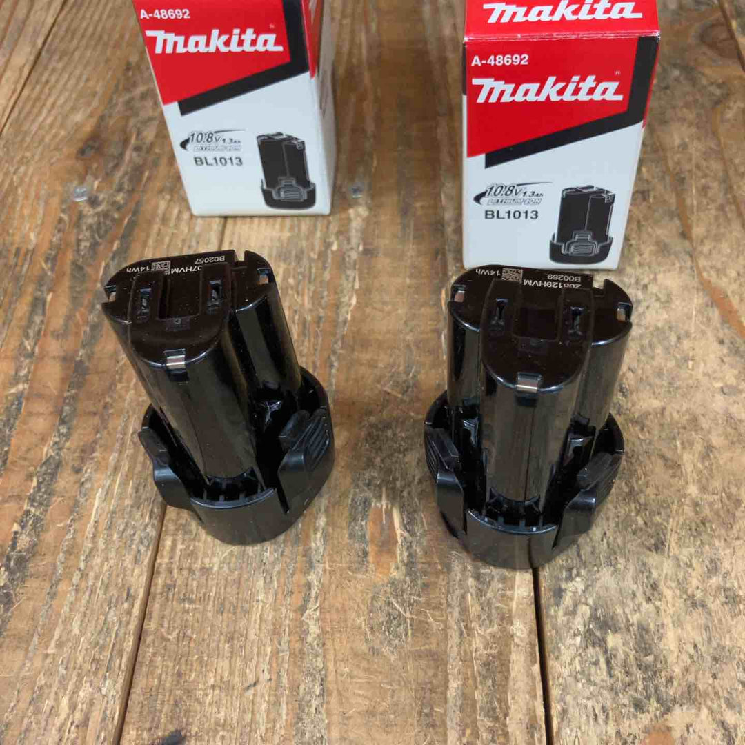 マキタ(makita) リチウムイオンバッテリー 10.8V/1.3Ah BL1013  A-48692 計2点【所沢店】
