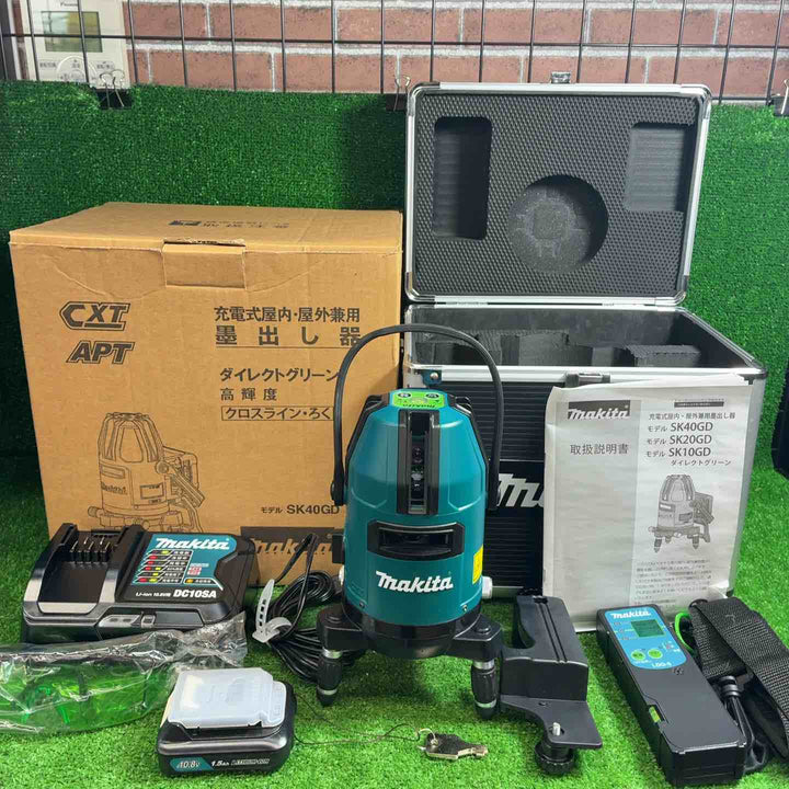 【美品】 マキタ (makita) 高輝度コードレスグリーンレーザー墨出し器 SK40GD 【藤沢店】