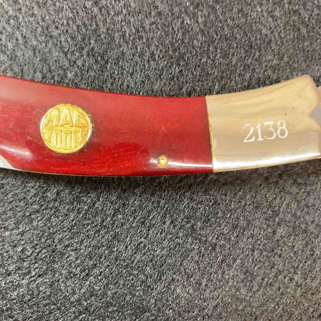【中古美品】 マックツール(MACTOOLS) 58周年 フォールディングナイフ メダル付き 1996年 未使用長期保管品 【東大和店】