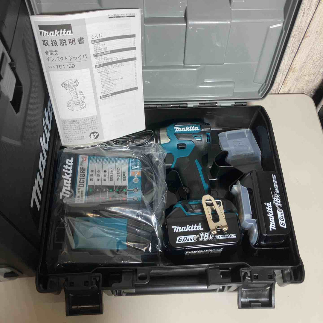 【未使用品】 マキタ makita コードレス インパクトドライバー TD173DRGX TD173DRGXB TD173DRGXO 5台 インパクト 青 ブルー 黒 ブラック オリーブ【戸田店】