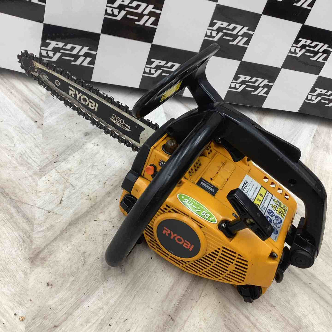 ☆京セラ(リョービ) エンジンチェーンソー ES-3025V 現状品 保証無【越谷店】