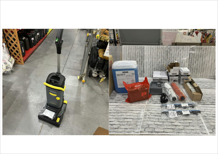 ケルヒャー/KARCHER 36V 充電式 床洗浄機 BR30/4C BP バッテリー 充電器+ブラシ等の付属品あり【川口店】