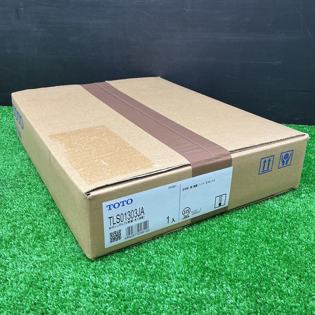 【未使用品】TOTO 洗面所用水栓GAシリーズ 台付シングル混合水栓 一般地・寒冷地共用 ワンプッシュなし  TLS01303JA【電材館越谷店】