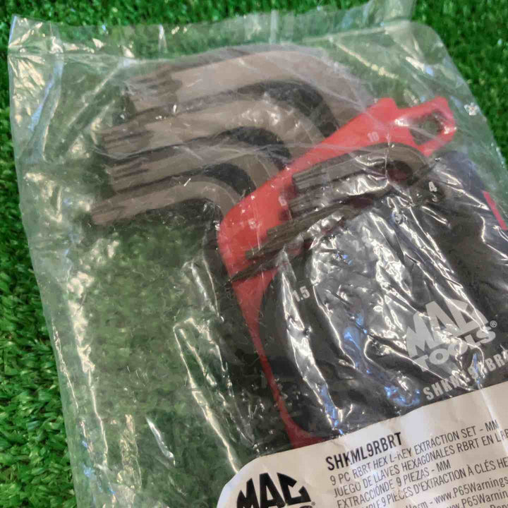 ◇MACTOOLS 9Pc　メトリックL型ボールヘックスキーレンチセット SHKML9RBRT【町田店】
