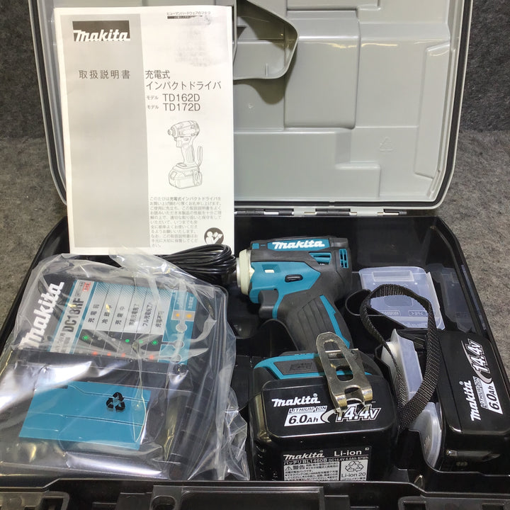 【未使用品※説明書に破れあり※】マキタ(makita) コードレスインパクトドライバー TD162DRGX【桶川店】