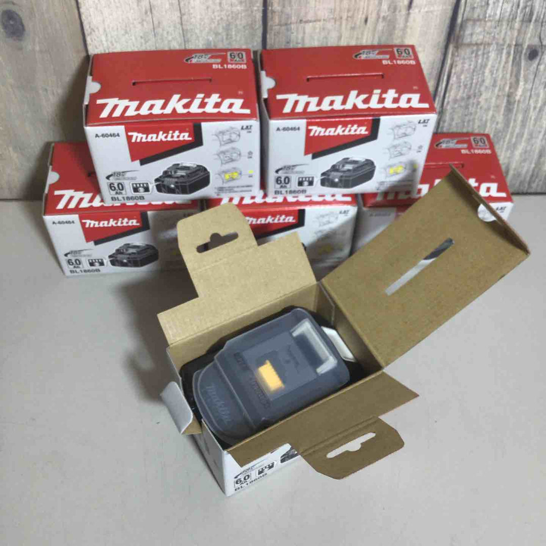 【未使用品】 純正 マキタ makita リチウムイオンバッテリー 18V/6.0Ah BL1860B 6個 バッテリー 純正品 18V 【戸田店】
