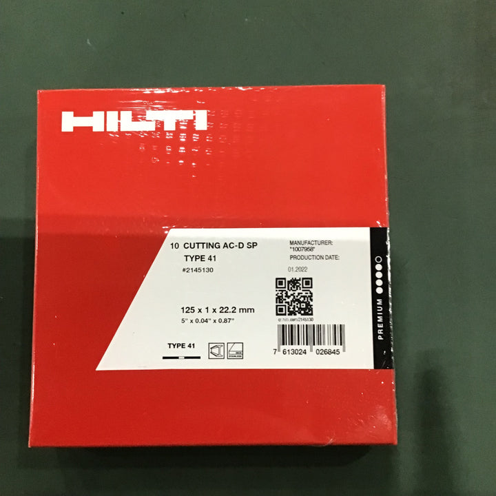 HILTI 切断砥石 AC-D ＃2145130 125mm 60枚 【川口店】