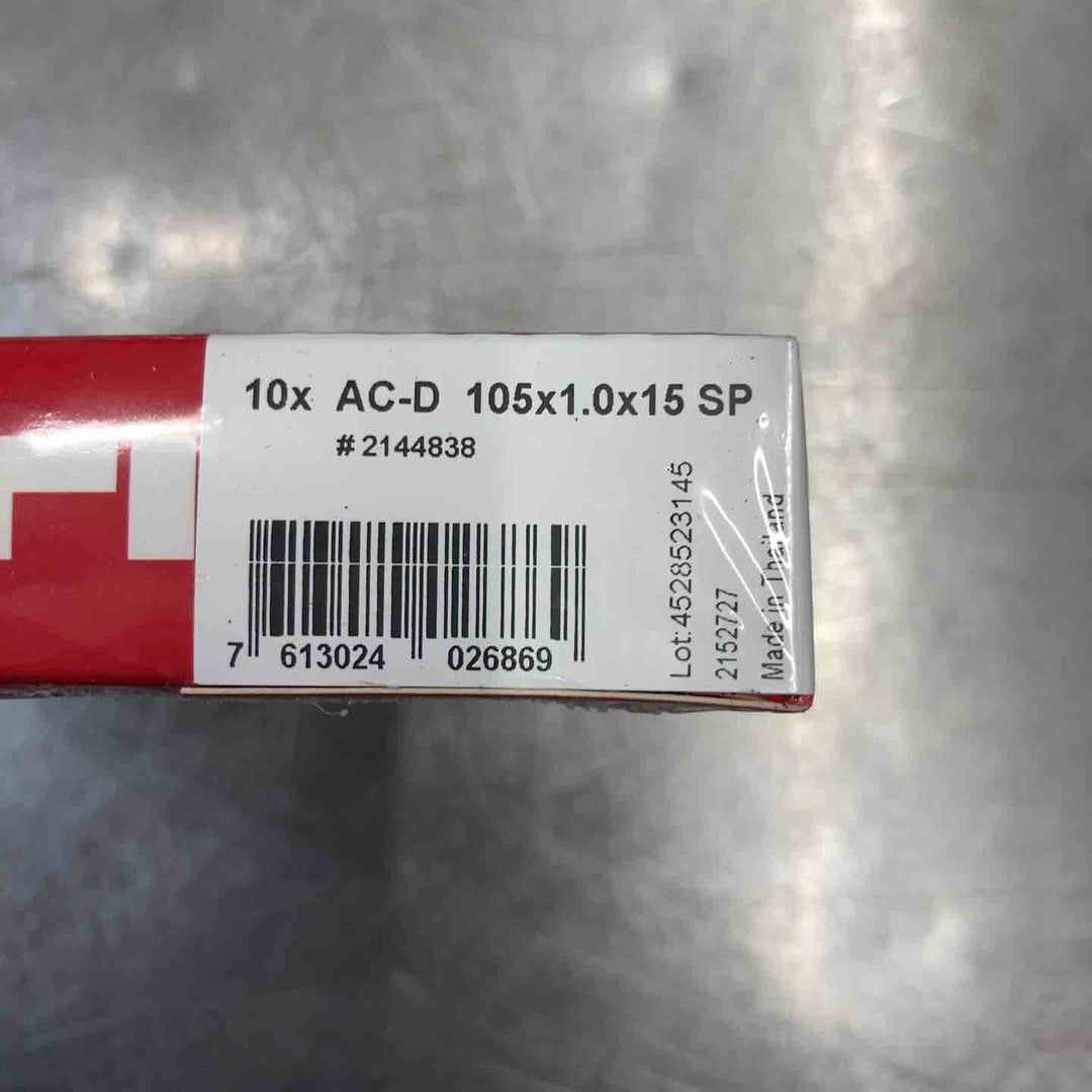 【未使用品】 ヒルティ(HILTI) 105mm ディスクグラインダー用砥石 19箱まとめ売りセット AC-P105x1.0x15SP 2144838 【東大和店】