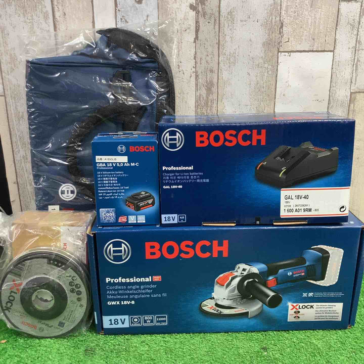 ボッシュ(BOSCH) 125mm コードレスディスクグラインダー GWX18V-8 Xロックシステム【町田店】
