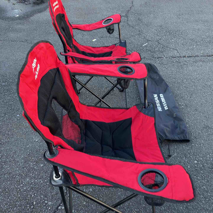 【中古品】 ニスモ(nismo) FANチェア(大) KWA7060G20 折りたたみ椅子 2個セット 【東大和店】