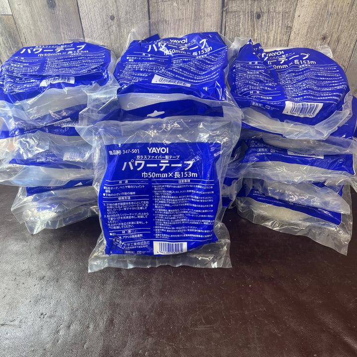 【未使用(店頭展示品)】ヤヨイ化学(YAYOI) パワーテープ 16巻セット 347-501 50㎜×長さ153m【東大和店】