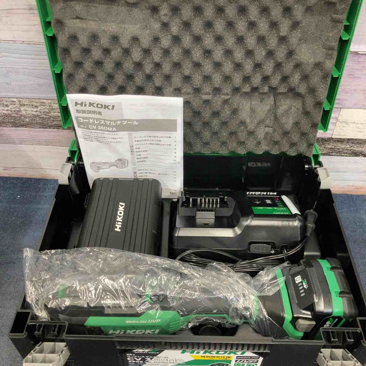 【未使用品】★ハイコーキ(HIKOKI ※旧:日立工機) コードレスマルチツール CV36DMA(XPZ) 36V バッテリー1個・充電器つき【八潮店】