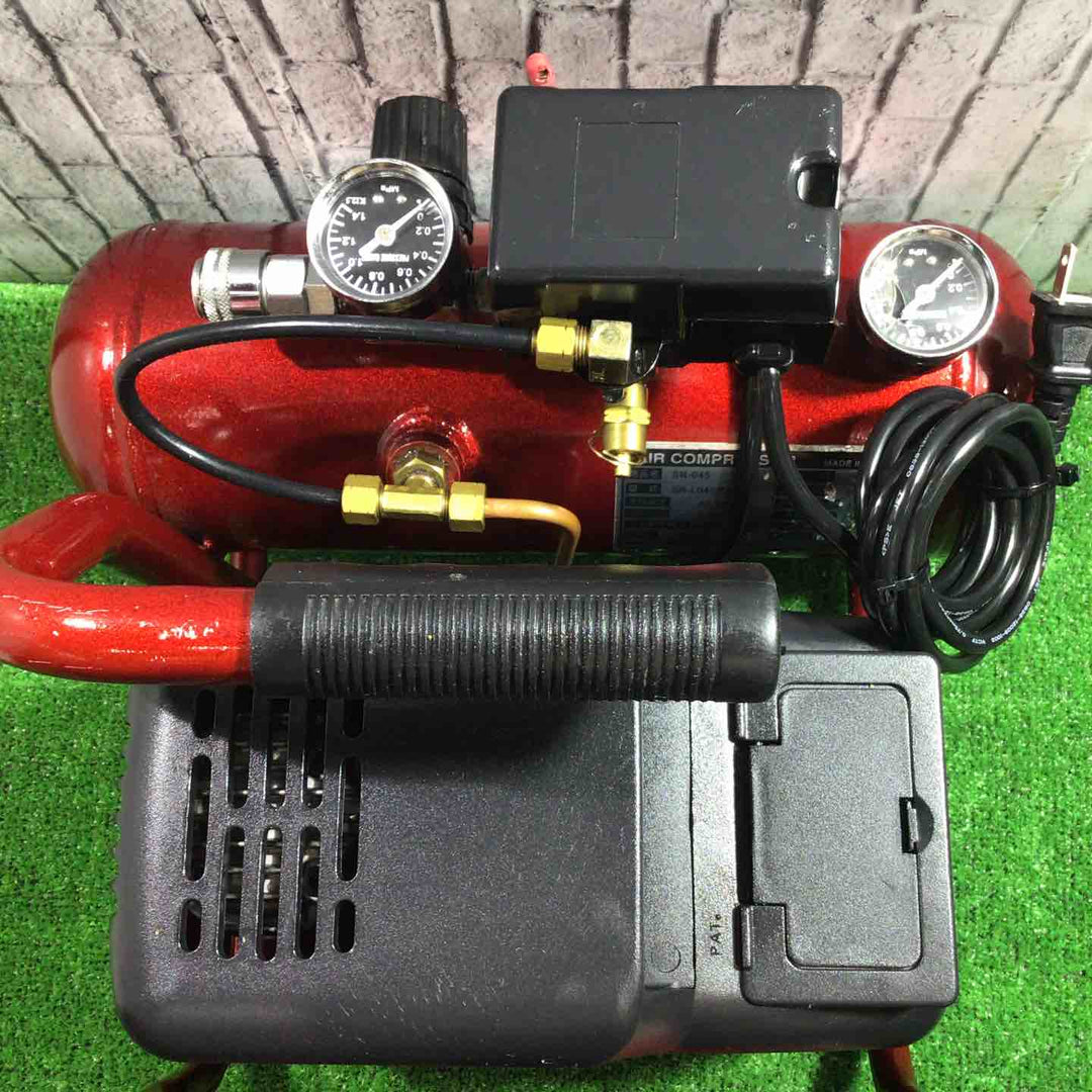 ◇藤原産業 (SK11) オイルレス エアーコンプレッサー SR-045 タンク容量 4L SR-L04SPT-01【川口店】