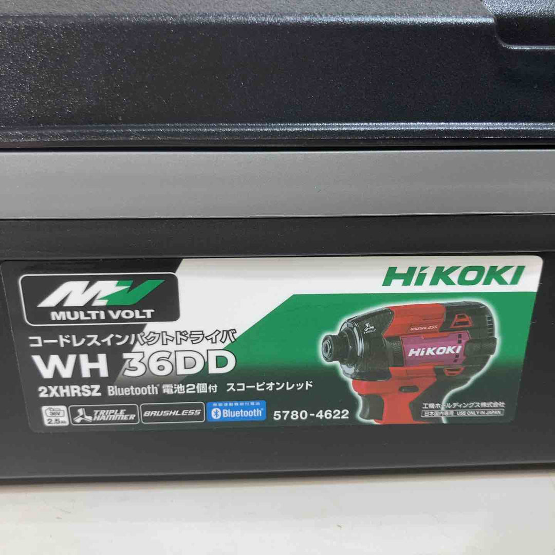 ★ハイコーキ(HIKOKI ※旧:日立工機) コードレスインパクトドライバ スコーピオンレッド WH36DD(2XHRSZ)【戸田店】