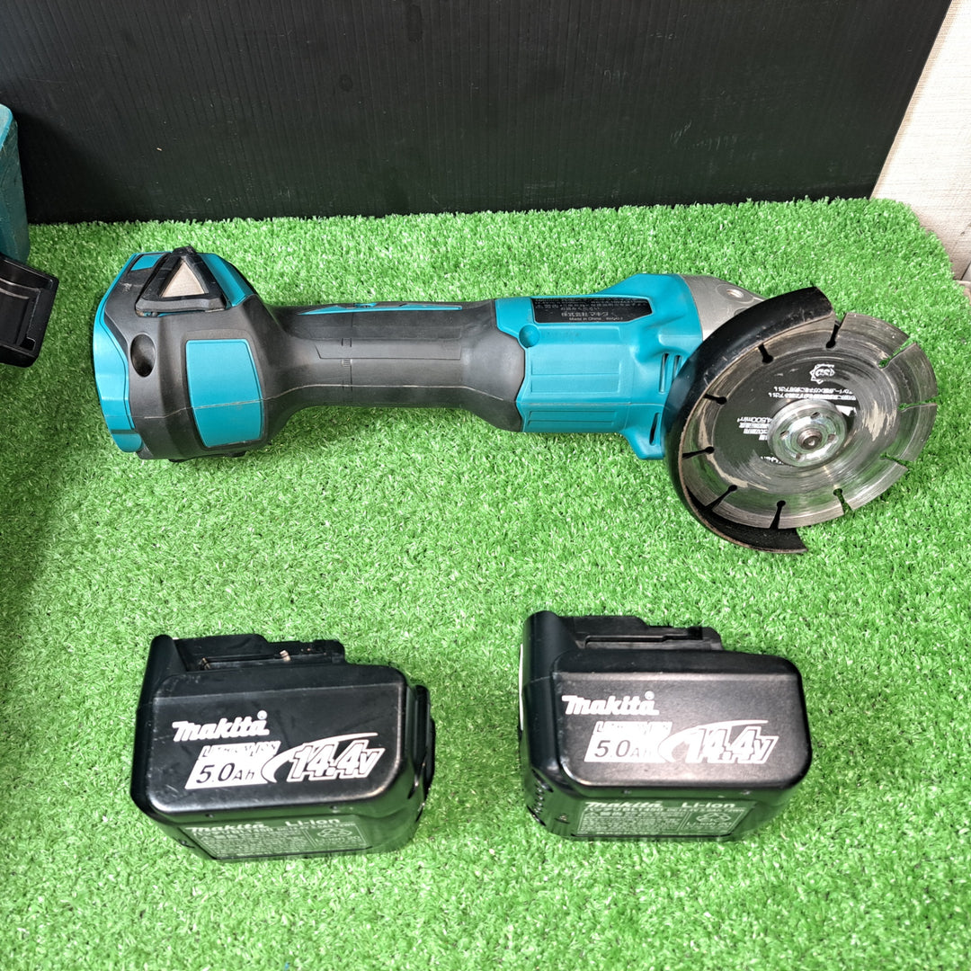 マキタ/makita 100mmコードレスディスクグラインダ GA403DRT 14.4V5.0Ahバッテリー2個付き【岩槻店】