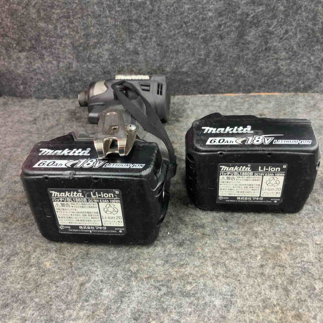 ★マキタ(makita) コードレスインパクトドライバー TD173DRGXB ケース(18V6.0Ahバッテリー*2[33][34]、充電器)【鴻巣店】