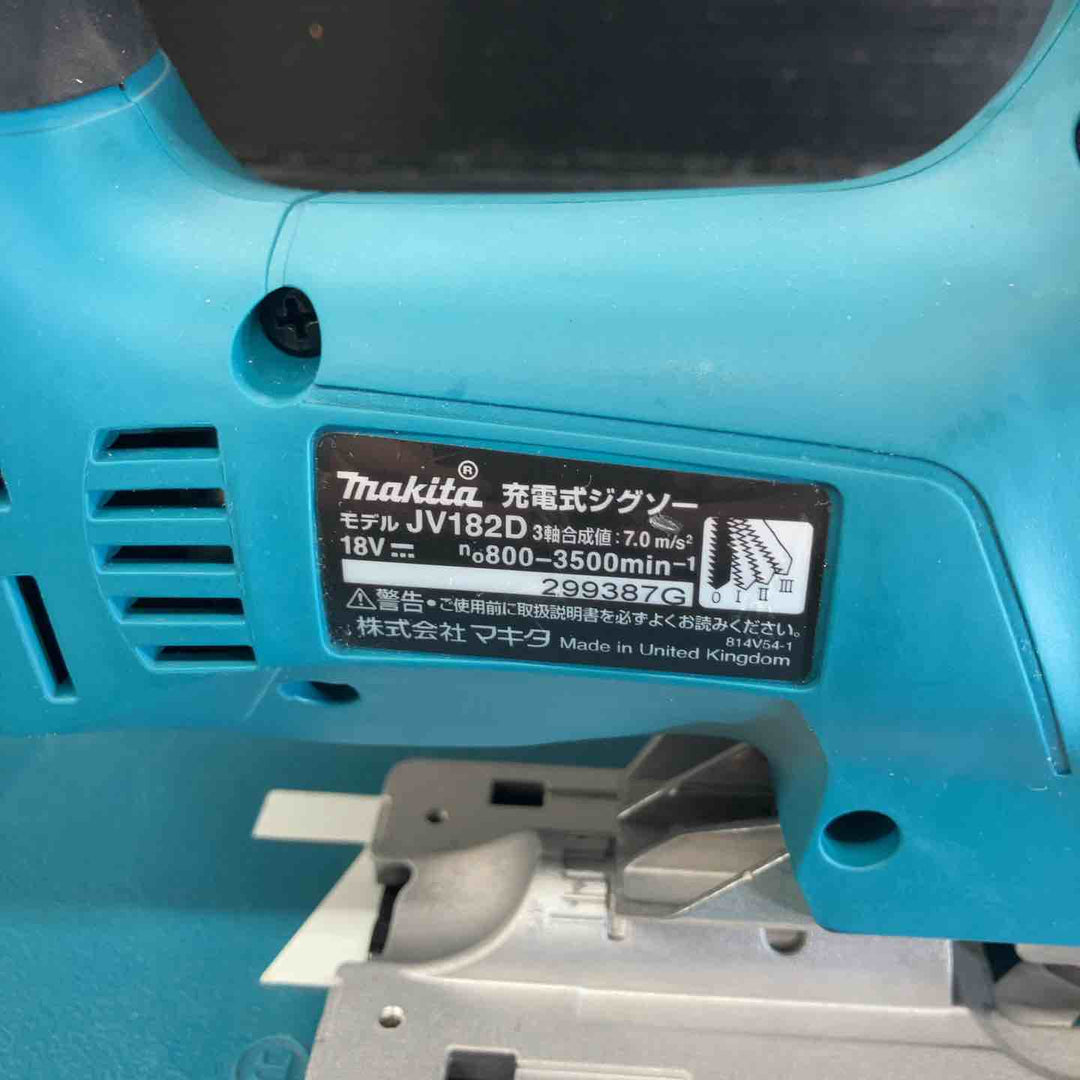 ★マキタ(makita) 18V コードレスジグソー JV182DZK 本体+ケース 【戸田店】
