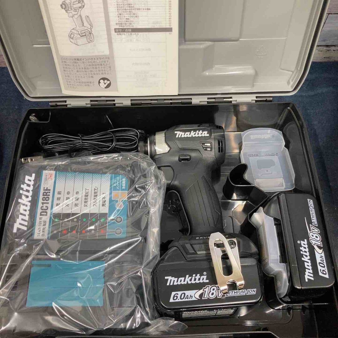 マキタ(makita) コードレスインパクトドライバー TD173DRGX・TD173DRGXB 計2台セット 18V 青・黒 フルセット【八潮店】