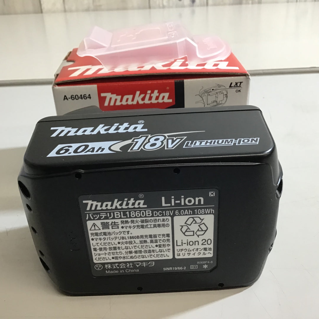 【未使用品】★マキタ makita リチウムイオンバッテリー 18V 6.0Ah BL1860B 【戸田店】