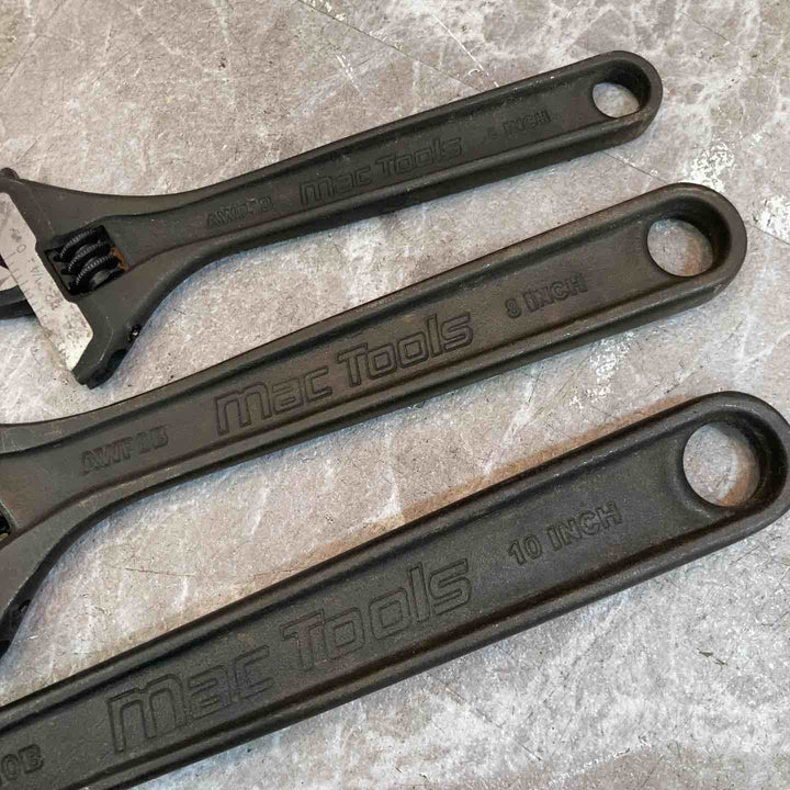 【中古品】マックツール/MACTOOLS モンキーレンチ 3本 AWP10,AWP8,AWP6【八潮店】