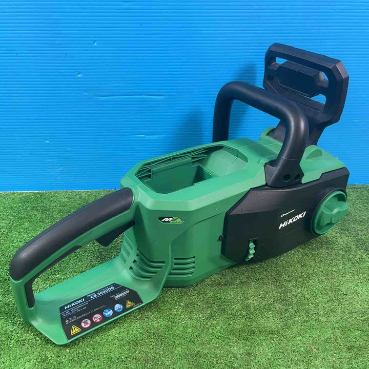 HiKOKI(ハイコーキ) 36V コードレスチェンソー 300mm 蓄電池1個、急速充電器付 CS3630DB(XP) ※チェーンケース欠品【岩槻店】