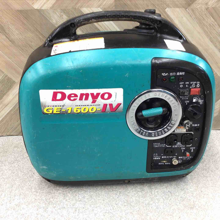 【中古品／店頭受取り限定】★デンヨー(Denyo) 発電機 GE-1600SS-IV【八潮店】