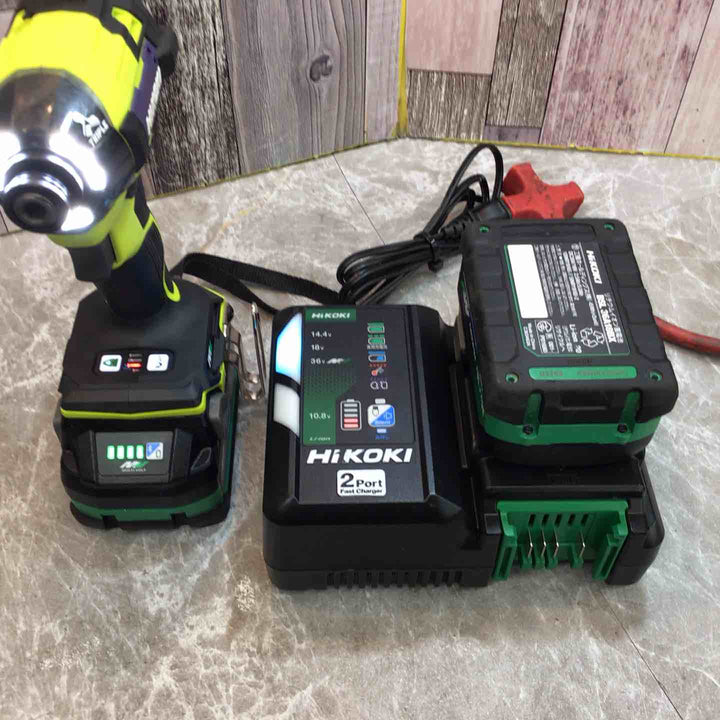 【中古品】★ハイコーキ HIKOKI 36V コードレスインパクトドライバ スパイダーイエロー WH36DD(2XHYSZ)【八潮店】