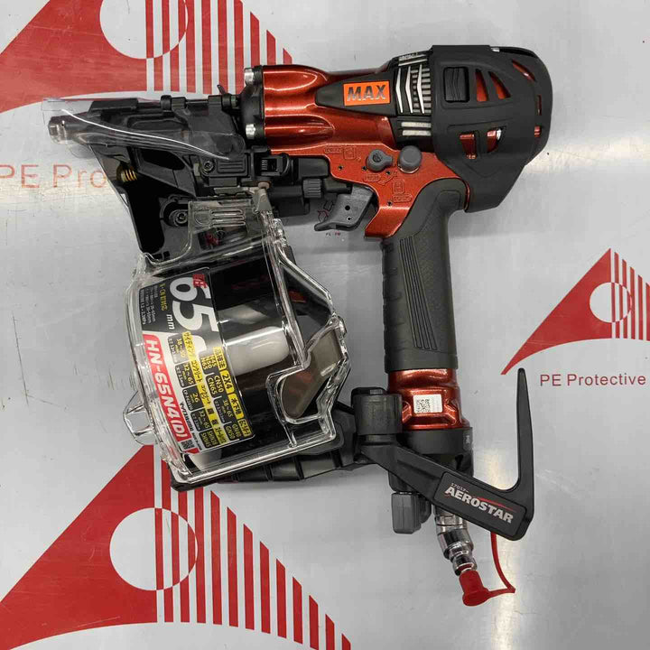 【未使用店頭展示品】 マックス(MAX) 高圧エア釘打ち機 HN-65N4(D)-R 【東大和店】